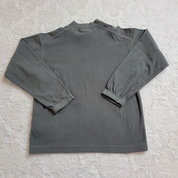 Columbia Fleece Long Sleeve‎ Shirt Boys Size 5 Gray Mock Neck - Picture 2 of 6